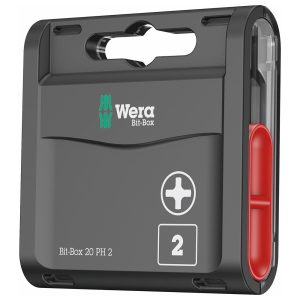 WERA 05057750001 Bit-Box PH# 2 x 25 mm (20 Bits)