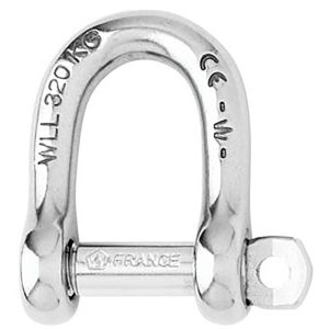 WICHARD 01207 Not Self-Locking D Shackle - 14mm Diameter - 9/16 INCH