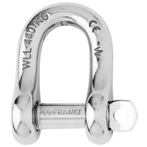 WICHARD 01403 CAPTIVE PIN D SHACKLE - DIAMETER 6MM - 1/4 INCH