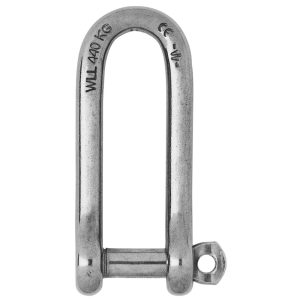 WICHARD 01414 CAPTIVE PIN LONG D SHACKLE - DIAMETER 8MM - 5/16 INCH