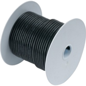 ANCOR 104050 TINNED COPPER WIRE 14 AWG (2MM2); Stranded Conductor; 14 Gauge; Black; 500 Foot Spool; Tinned Copper Conductor/ PVC Insulation; UL/ CSA/ ABYC/ US Coast Guard Certified