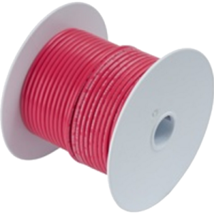 ANCOR 104850 TINNED COPPER WIRE 14 AWG (2MM2); Stranded Conductor; 14 Gauge; Red; 500 Foot Spool; Tinned Copper Conductor/ PVC Insulation; UL/ CSA/ ABYC/ US Coast Guard Certified; ROHS Compliant