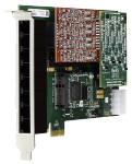 DIGIUM 1A8B00F 8 Port Modular Analog PCI-Express x1 Card No Interfaces