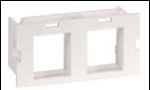 HUBBELL HWM2KI10 PLATE MODULE W-MOLD 2PORT 10PK IV
