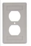 HUBBELL IFP18OW PLATE,1-G,COV FOR DUPRECP,LBL FLD,OW