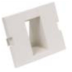 HUBBELL IM1IA15OW PLATE INFINE MODULE ANGL 1PORT OW