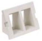 HUBBELL IM2IA15OW PLATE INFINE MODULE RECS ANGL 2PORT OW