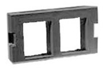 HUBBELL IM2K1BK PLATE INFINE MODULE 2PORT 1U BK