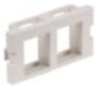 HUBBELL IM2K1OW PLATE INFINE MODULE 2PORT 1U OW