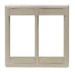HUBBELL IMF2BK PLATE INFINE MODULE FRAME 2-G BK