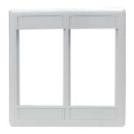 HUBBELL IMF2W PLATE INFINE MODULE FRAME 2-G WH