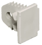 HUBBELL PP1EC PREM-TRAK END CAP; 5 Pk