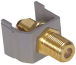 HUBBELL SFFGGY SNAP-FIT F-CONN GOLD GY