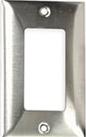 HUBBELL SS26 WALLPLATE, 1-G, GFCI, SS
