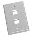 ICC IC107F02-WH 2 PORT FACE (WHITE)