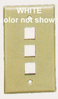 ICC IC107F03-WH 3 PORT FACE (WHITE)