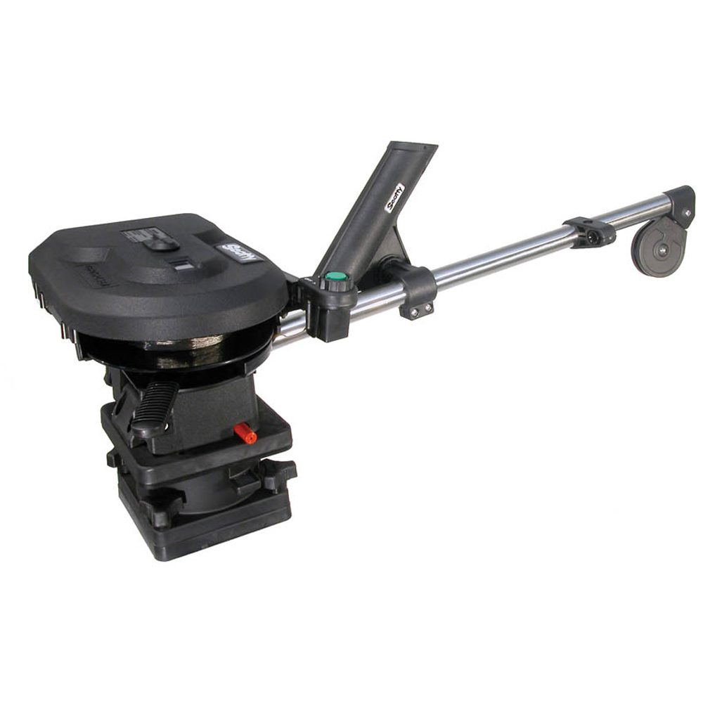 SCOTTY 1101 DEPTHPOWER 30 INCH ELECTRIC DOWNRIGGER WITH ROD HOLDER & SWIVEL BASE