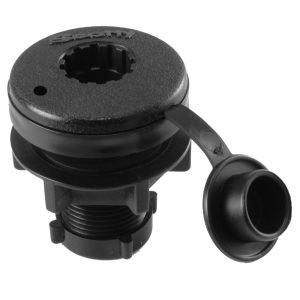 SCOTTY 444-BK COMPACT ROUND THREADED FLUSH DECK MT BRACKET BLACK