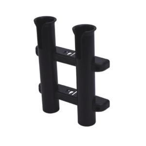 SEA-DOG 325029-1 2-POLE ROD STORAGE RACK BLACK; Side Mount; Holds Two Rods Up To 1-3/4 In Diameter; Black; Polypropylene; 9 In Width x 10-3/4 In Height; With Built-In Knife And Lure Holder