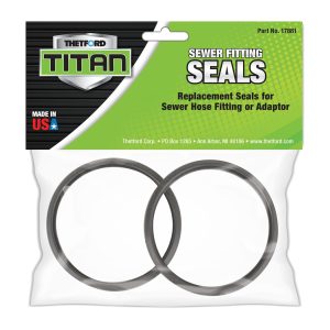 THETFORD 50332 TH17881 REPLACEMENT SEALS (QTY - 2); For ExtendGrip ™ Straight Fitting/ Revolve 90 Degree Elbow Sewer Connector; Plastic; Set Of 2