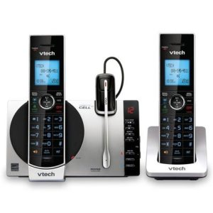 VTECH DS6771-3 2 Handset Connect to Cell Answering System with Cordless Headset