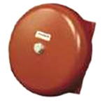 WHEELOCK 43T-G10-115-R AC VIB Bell Indoor/Outdoor 115VAC 10in. Shell Red