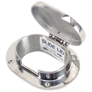 WHITECAP 6008H CHAIN AND ROPE DECK PIPE 3-7/8 INCH X 2-1/2 INCH OPENING