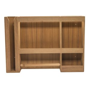 WHITECAP 62402 TEAK DISH/CUP/PAPER TOWEL RACK
