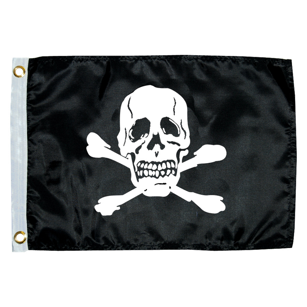 TAYLOR MADE 1818 12X18 JOLLY ROGER NOVELTY FLAG