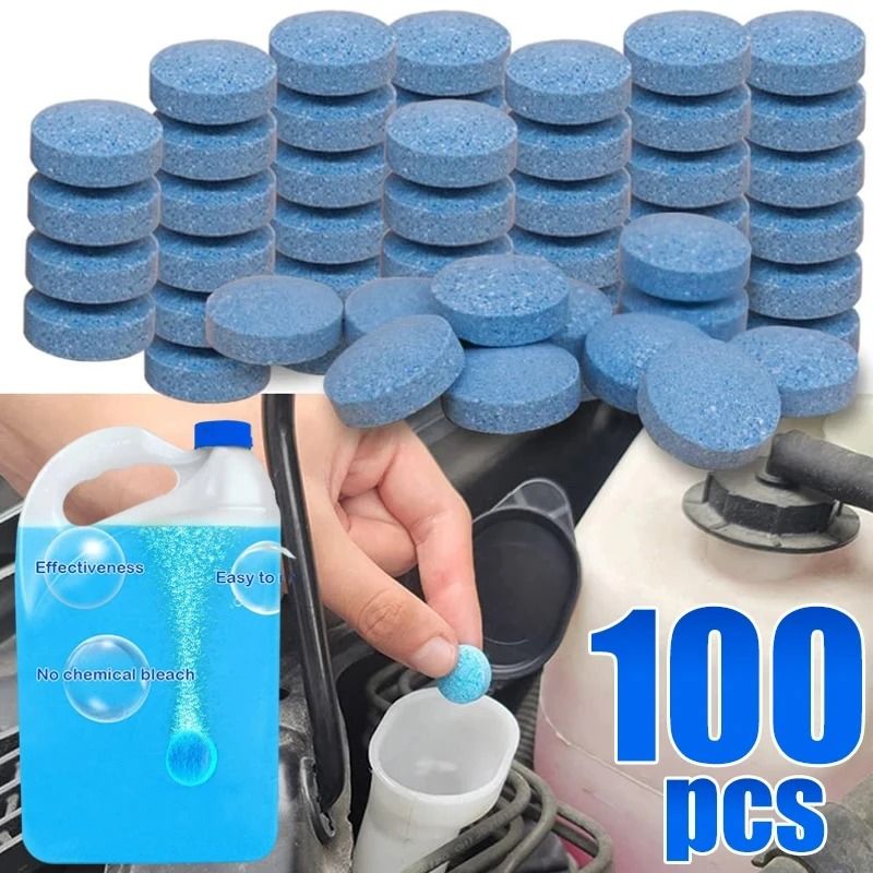 100-Piece Solid Car Windshield Cleaner Tablets