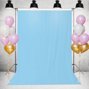 Blue Solid Simple Party Backdrop for Photo - 3X5FT(1X1.5M)