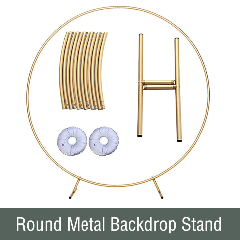 Collection for Backdrop Accessories - As Picture / Round Metal Backdrop Stand