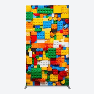 Colorful Building Blocks Boy Arch Birthday Backdrop - Rectangle / 1.6X4FT(0.5X1.2M)