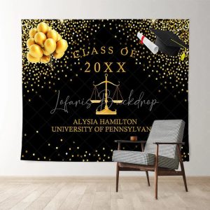Custom Glitter Golden Balloons Ribbion Grad Backdrop - 5X3FT(1.5X1M)