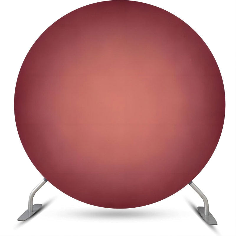 Dark Red Gradient Simple Circle Backdrop For Party - Diameter 6Ft/1.8M