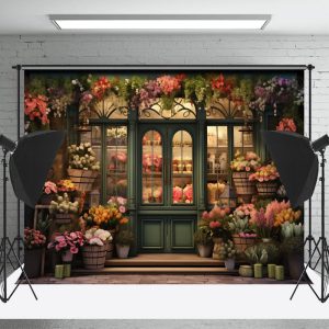 Flower Shop Store Plants Window Spring Backdrop - 6X4FT(1.8X1.2M)