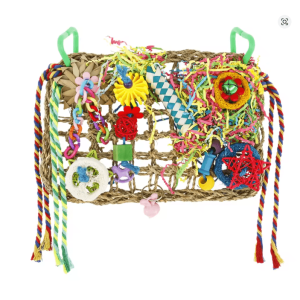 ForageFun Handmade Bird Foraging Toy for Parakeets and Small Parrots