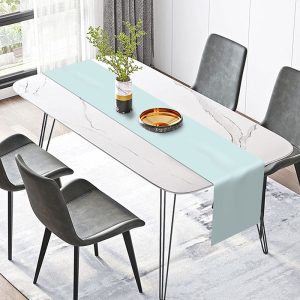 Fresh Mint Green Solid Table Runner For Dining Room - 12x72 Inch