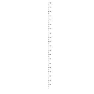 Kids Growth Height Chart Wall Sticker - Waterproof Self-Adhesive Measuring Ruler Decor