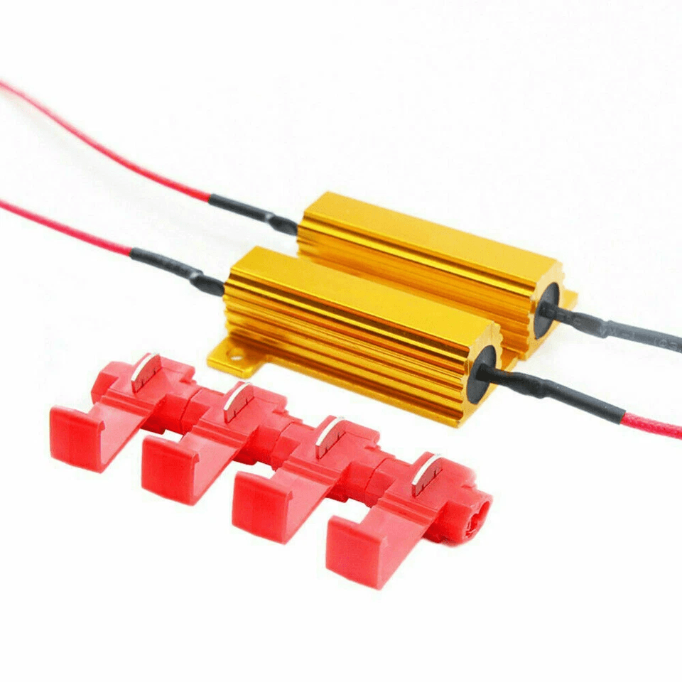 LED Load Resistor Kit Hyper Flash Fix for Turn Signal LED Bulbs