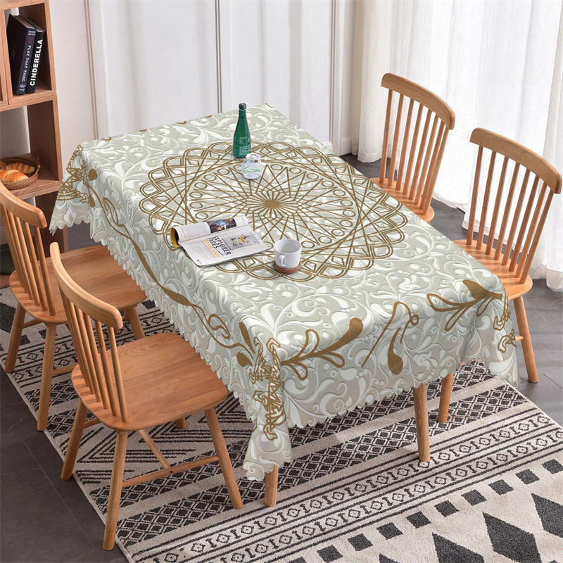 Modern Totem Pattern Rectangle Tablecloth - 52x70 Inch