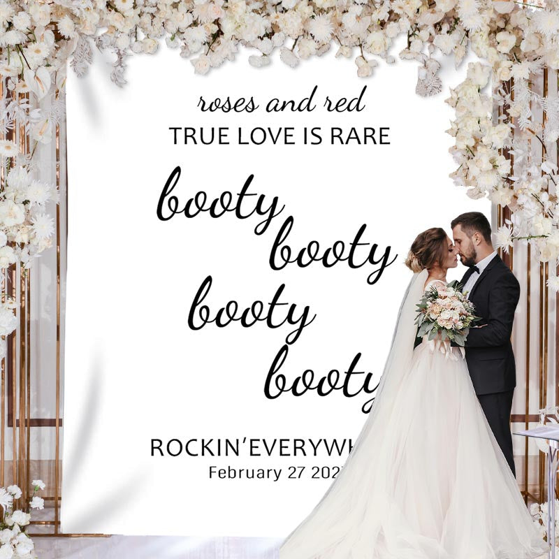 Personalized The Future Boho Wedding Backdrop - 4x5ft (WxH)