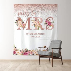 Rose Gold Bokeh Roses Adorable Wedding Photo Backdrop - 4x5ft (WxH)