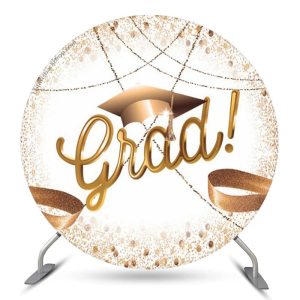 Rose Gold Gleam String Round Grad Backdrop Cover - Microfiber Cloth / Diameter 6Ft/72inch/1.8M