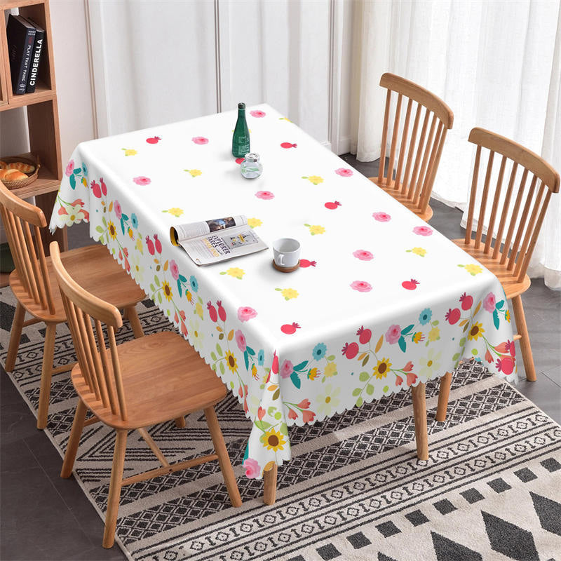 Sunflower Bucolic Decorative Rectangle Tablecloth - 52x70 Inch