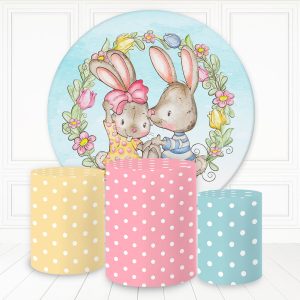 Sweet Peter Rabit Floral Wedding Round Backdrop Kit - Only Round Backdrop / Diameter 5Ft/60inch/1.5M