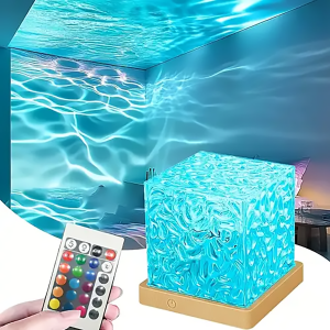 16 Color Ocean Wave Projector RGB Aurora Projector Light with Remote USB Ambient Night Lamp