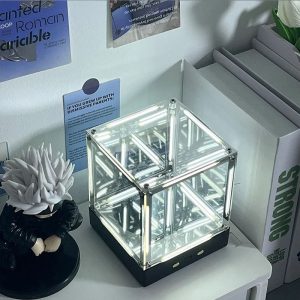 4D Hypercube LED Infinity Cube Lamp for Gamer Room & Desk Display