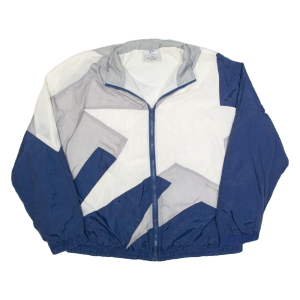AVAIT SPORTIF Mens Shell Jacket Blue 90s Colourblock L