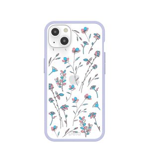 Clear Bloom iPhone 13 Case With Lavender Ridge